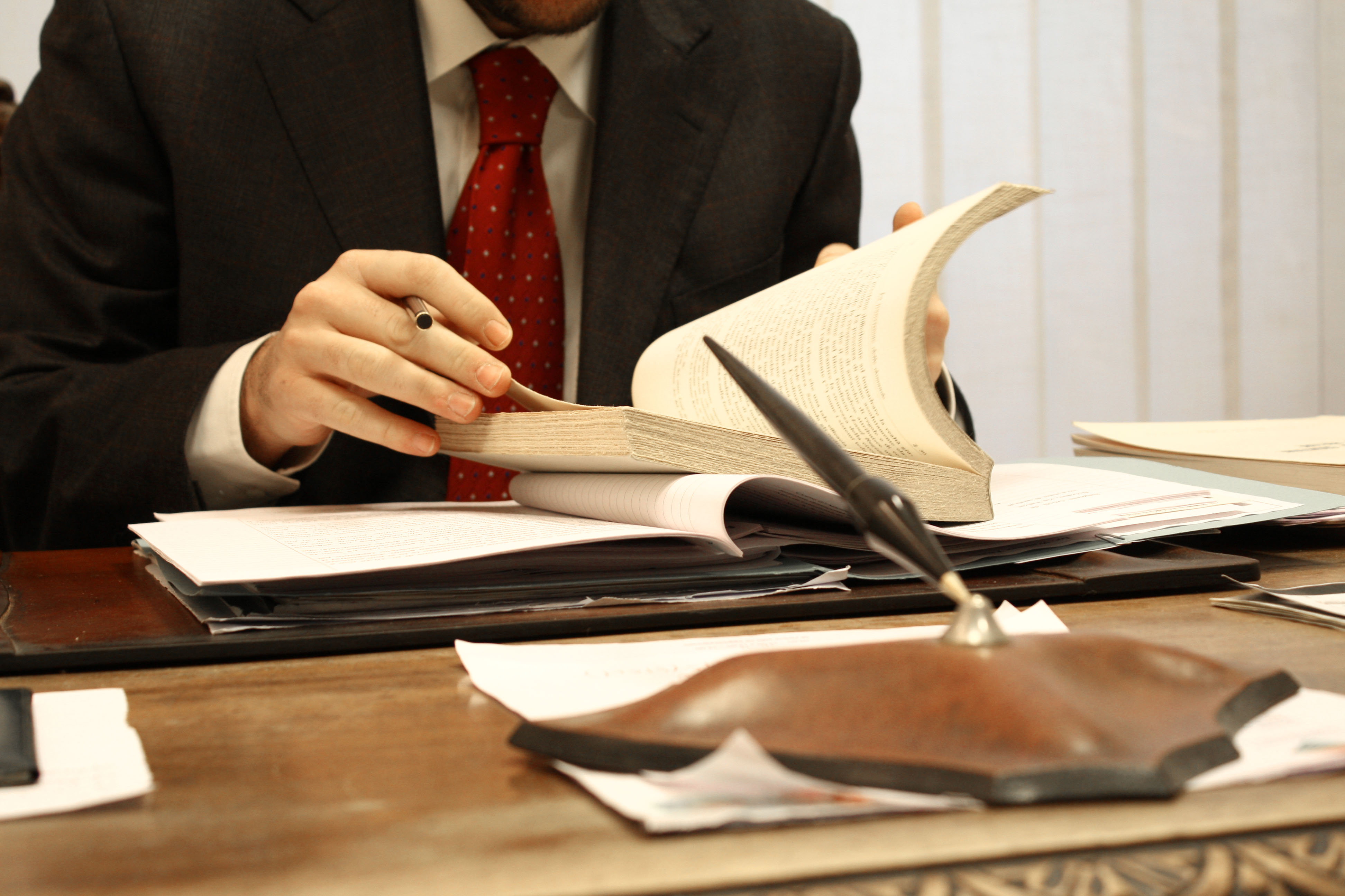 Man hands holding book